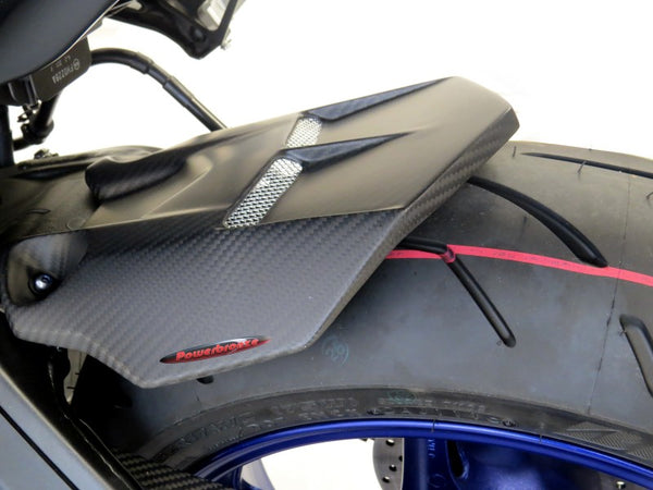 Yamaha YZF-R1 15-2021 Carbon Look & Silver Mesh Rear Hugger by Powerbronze  RRP £132