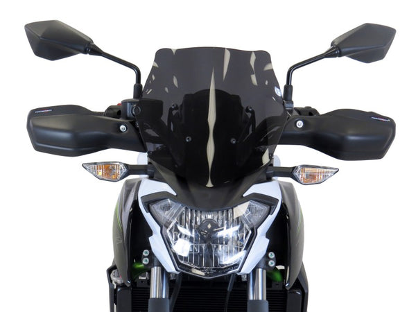 Kawasaki Z650  17-2023 Matt Black Handguard/Wind Deflectors Powerbronze