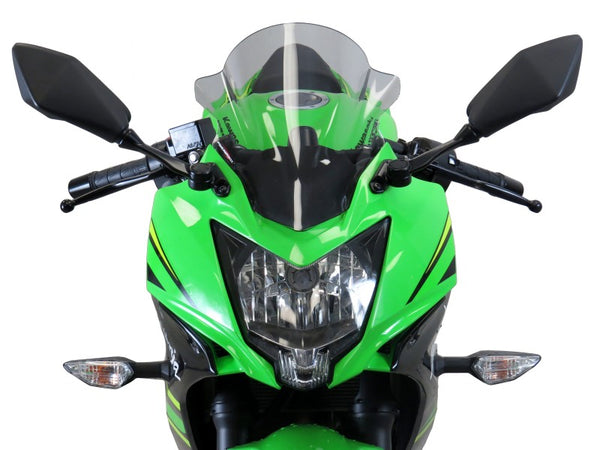 Kawasaki Ninja 125  19-2024  Airflow Dark Tint DOUBLE BUBBLE SCREEN by Powerbronze.