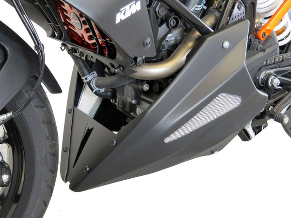 KTM 125 Duke 2017 - 2023 Belly Pan Black & Silver Mesh Powerbronze