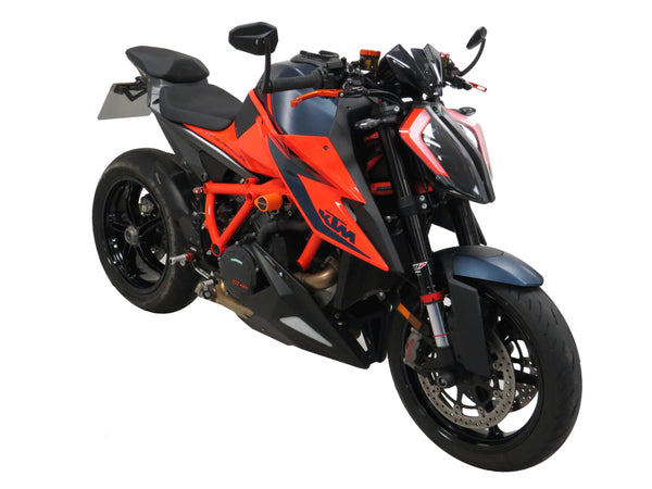 KTM 1290 Superduke R 20-2023  Belly Pan Carbon Look & Silver Mesh Powerbronze BSB.