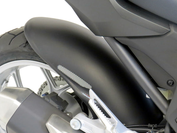 Fits Honda  NC750X  21-2024 Gloss Black & Silver Mesh Rear Hugger  Powerbronze