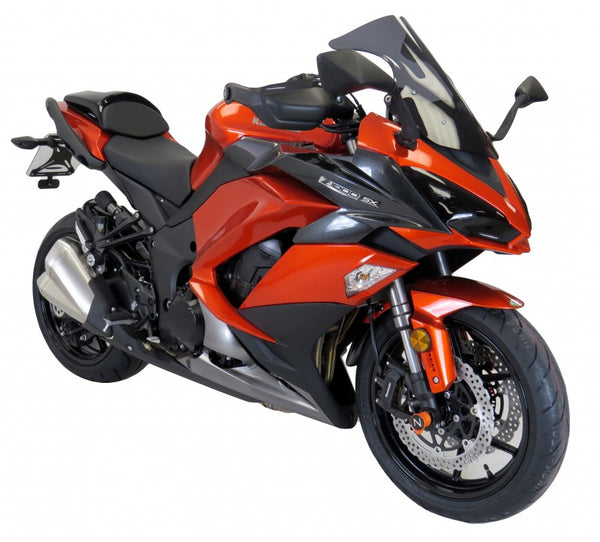 Kawasaki Z1000SX  17-2019  Airflow Light Tint DOUBLE BUBBLE SCREEN by Powerbronze.