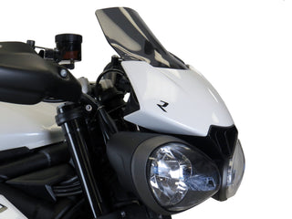 Triumph Street Triple RS 17-19  Solid Black LIGHT SCREEN (130mm) Powerbronze.RRP £110