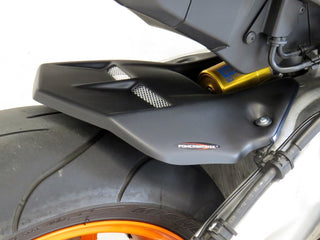 Fits Honda CBR1000RR (ABS model)  12-2016  Rear Hugger Gloss Black & Silver Mesh Powerbronze