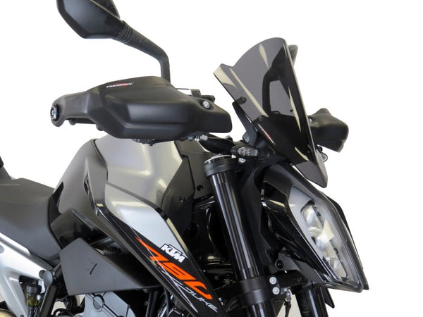 KTM 790 Duke   18-2020 Matt Black Handguard/Wind Deflectors Powerbronze