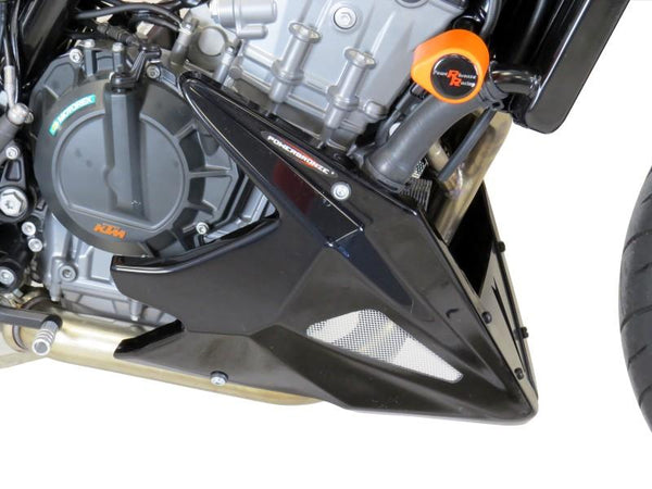 KTM 890 Duke R 20-2023 Belly Pan Gloss Black & Silver Mesh by Powerbronze BSB