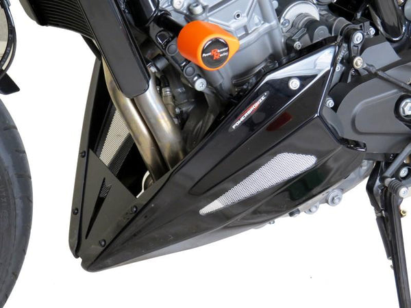 KTM 890 Duke R 20-2023 Belly Pan Gloss Black & Silver Mesh by Powerbronze BSB