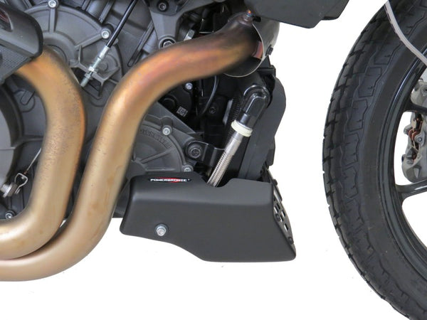 Indian FTR1200  2019-2025 Matt Black Belly Pan by Powerbronze.