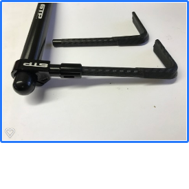 STP Tek2 Blue Bar Mount Brake & Clutch Lever Guards for Race Track BSB motorcycle motorbike.