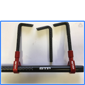 STP Tek2 Blue Bar Mount Brake & Clutch Lever Guards for Race Track BSB motorcycle motorbike.