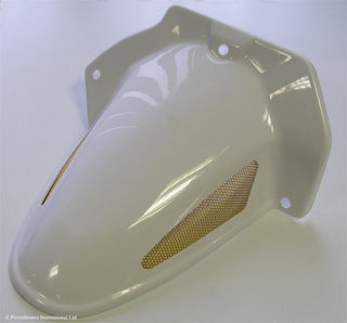 Fits Honda CBR600RR 03-2004 White & Gold Mesh Rear Hugger by Powerbronze
