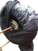 Sticky tyre over blankets 