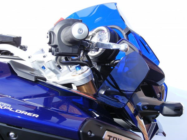 Triumph Tiger 1200 Explorer 12-2015 & XC 13-2015 CLEAR Wind Deflectors by Powerbronze