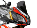 Fits Aprilia Tuono V4 15-20 Airflow Frosted Stealth Grey DOUBLE BUBBLE SCREEN Powerbronze