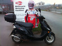 2012 Peugeot V-Click 50cc Moped good condition with top-box