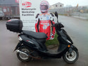 2012 Peugeot V-Click 50cc Moped good condition with top-box