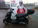 2012 Peugeot V-Click 50cc Moped good condition with top-box