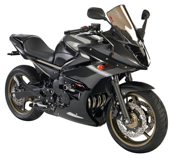 Yamaha XJ6 Diversion 09-2014 Fairing Lowers Gloss Black & Silver Mesh by Powerbronze RRP £239