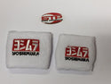 Motorcycle Front & Rear White Brake Master Cylinder Shrouds, Socks