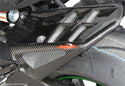 Kawasaki Z800 2013-2016 Matt Black & Silver Mesh Rear Hugger by Powerbronze