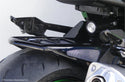 Kawasaki Z800 2013-2016 Gloss Black & Silver Mesh Rear Hugger by Powerbronze