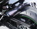 Kawasaki Z800 2013-2016 Carbon Look & Silver Mesh Rear Hugger by Powerbronze